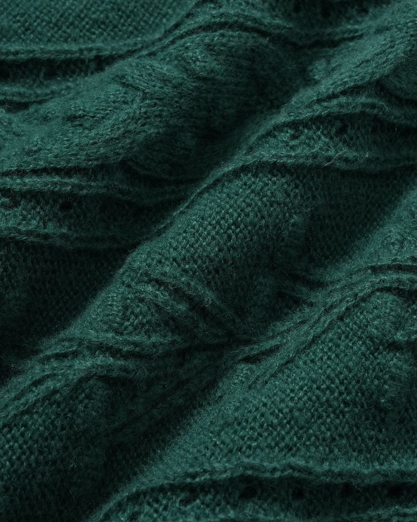 Suéter de Manga Larga con Volantes Verde