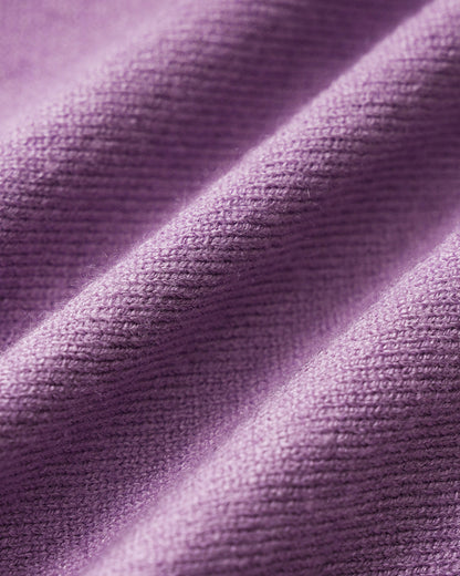 Cárdigan de Punto Acanalado Morado
