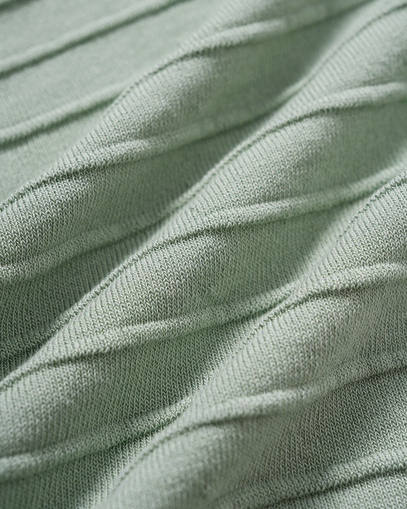 Vestido Suéter de Viscosa Verde con Cuello en V