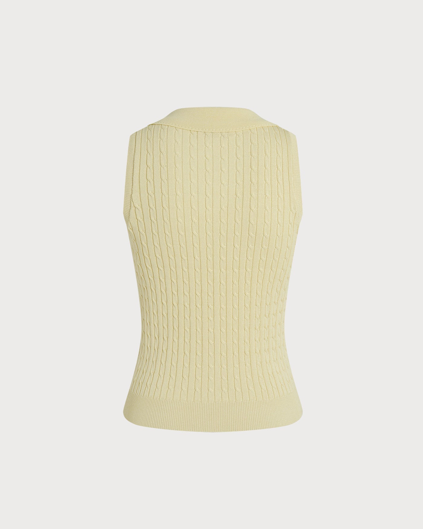 Cárdigan Texturizado Amarillo de Cuello en V con Botones