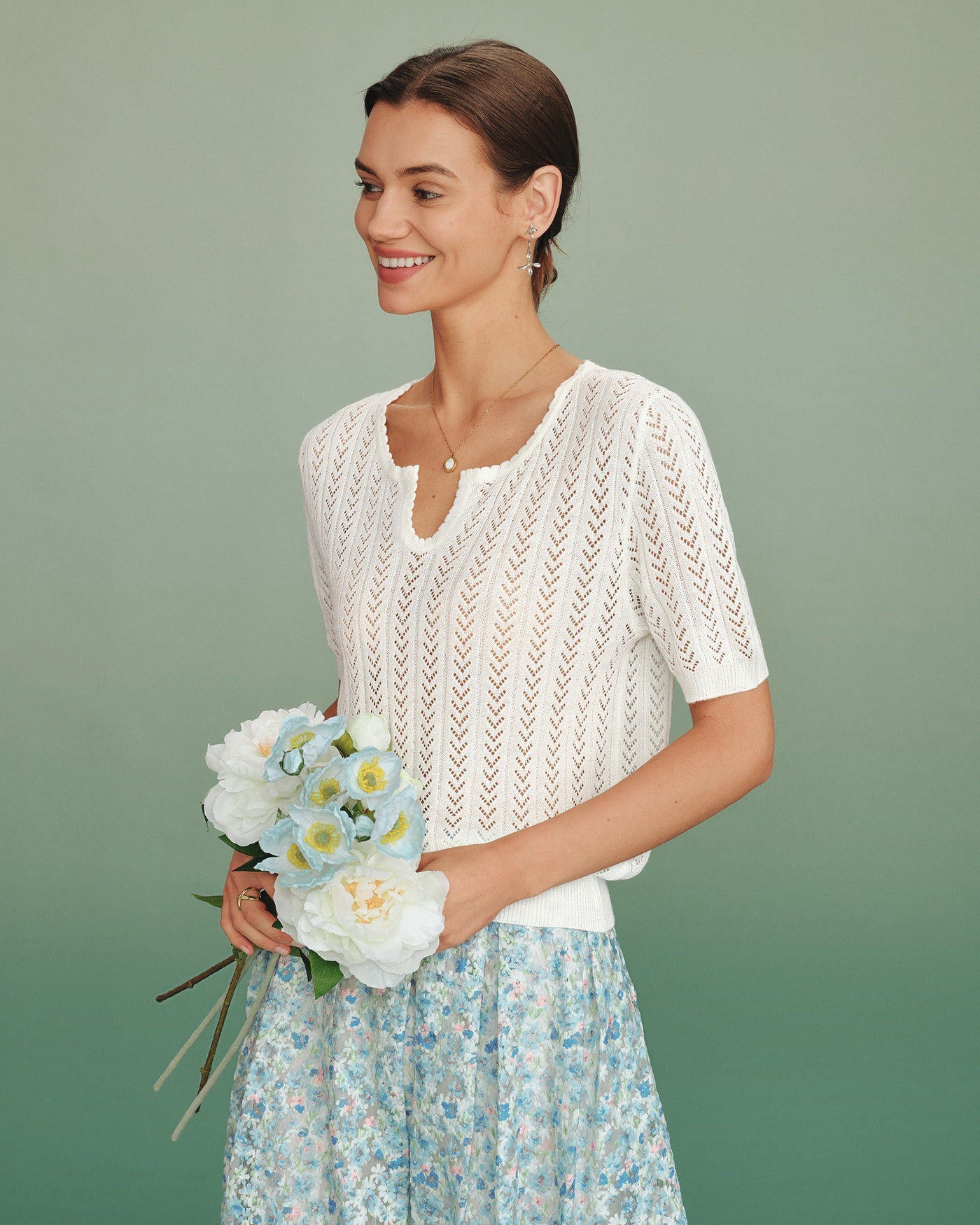 Suéter Texturizado Viscoso Off White
