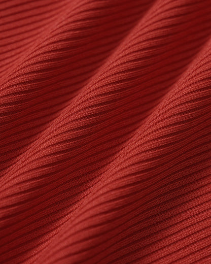 Traje de Baño de Una Pieza con Halter Rojo en Forma de Triángulo