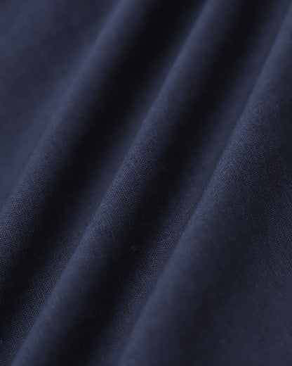 Vestido Midi de Manga Corta en Azul Marino