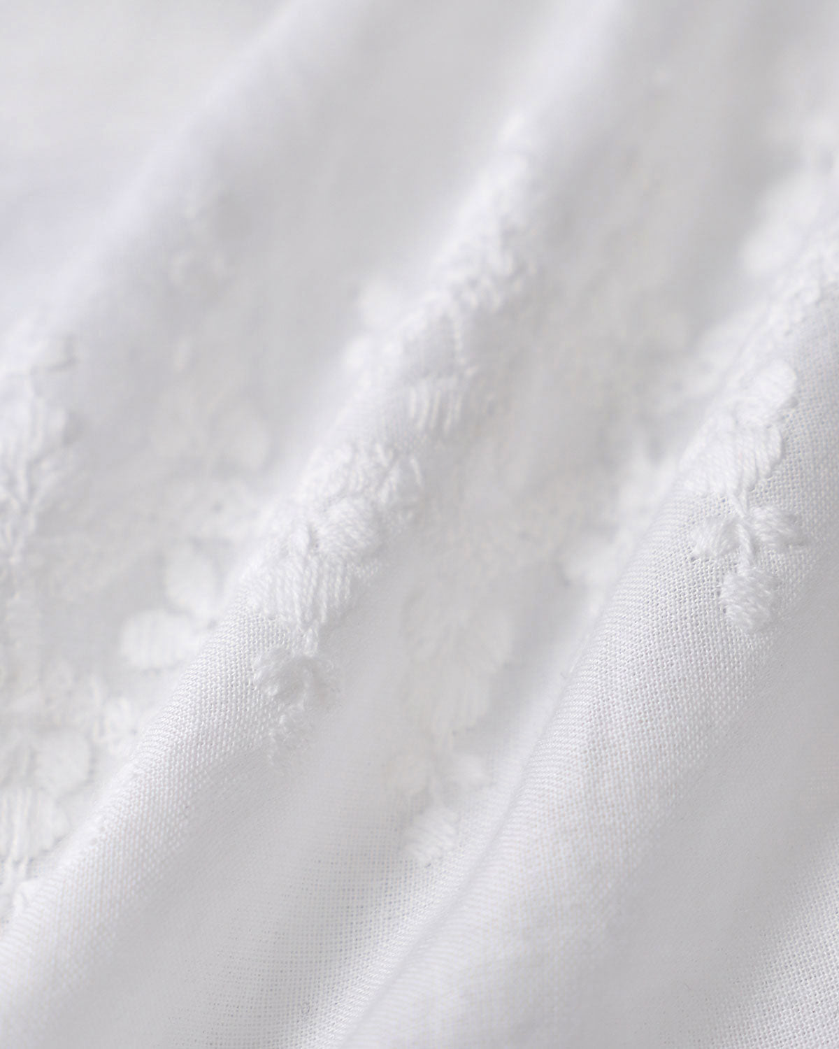 Blusa de Manga Corta Texturizada Blanca