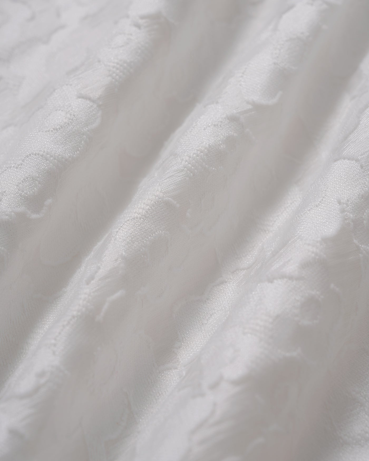 Vestido Mini Jacquard Blanco con Escote en V