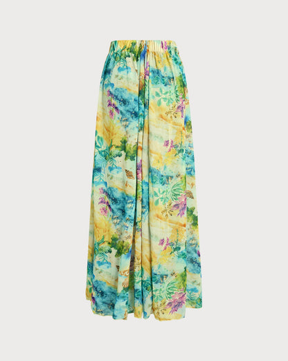 Cubierta Floral con Cintura Elástica