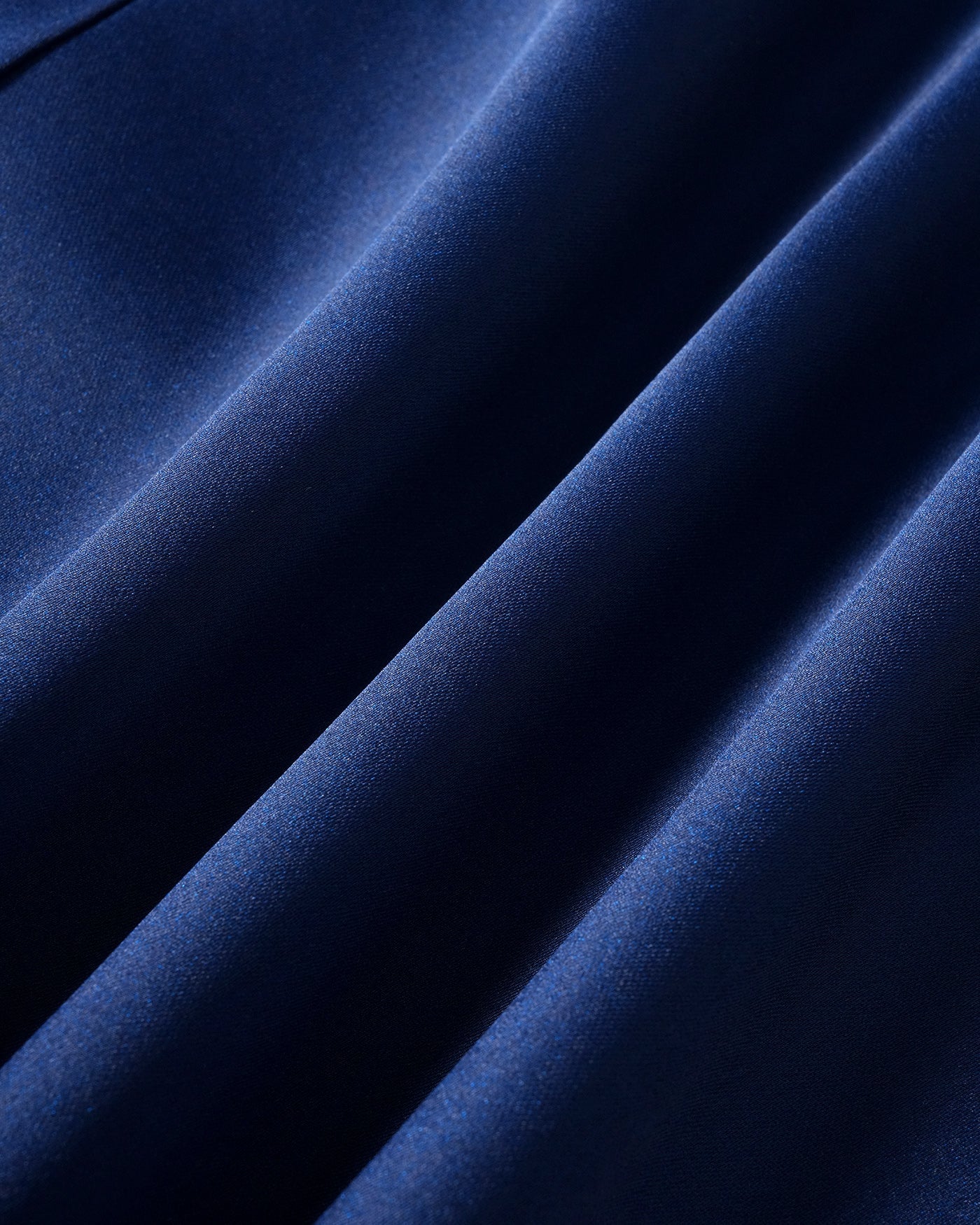 Vestido Maxi de Satén en Color Marino