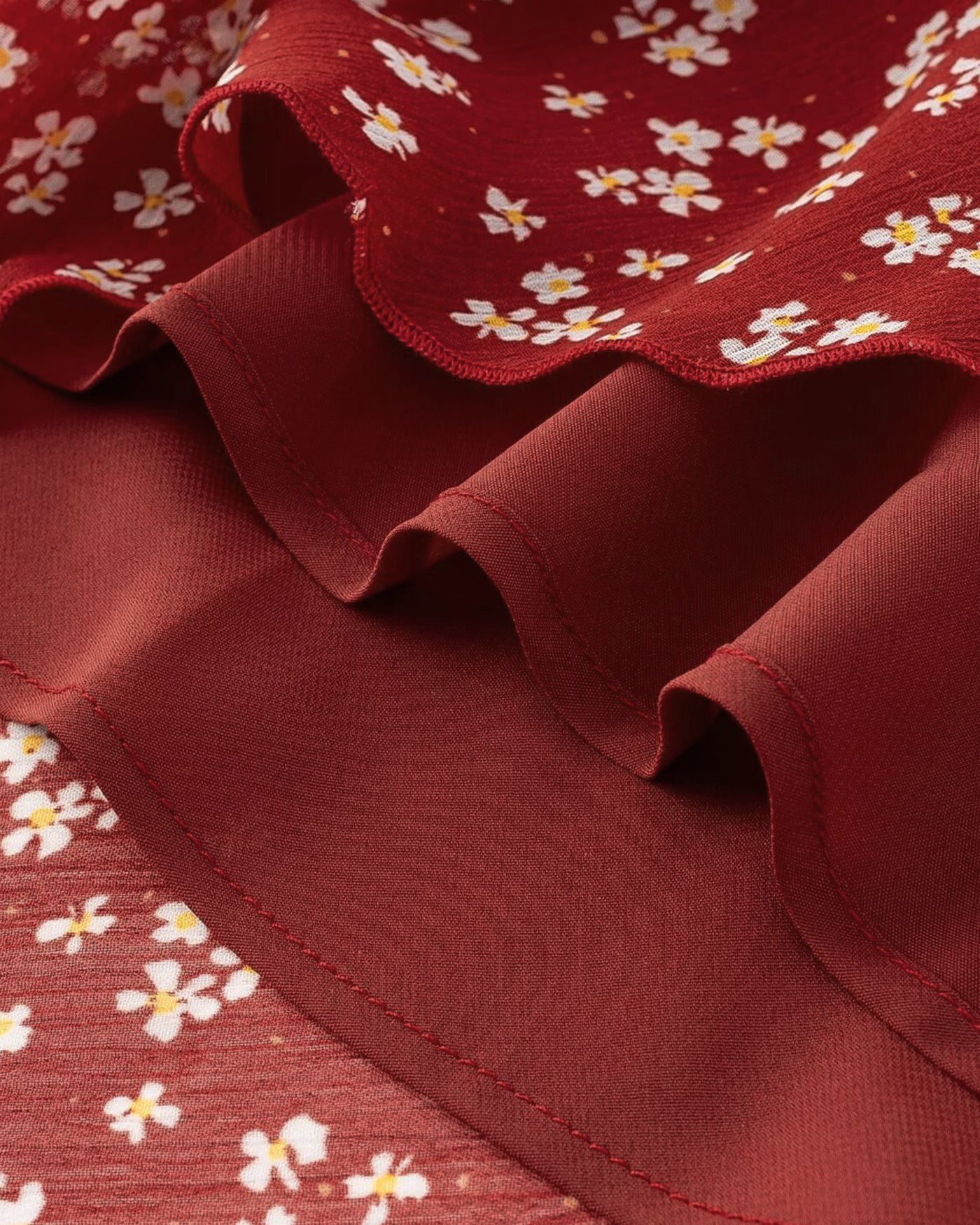 Vestido Maxi Deslizable Rojo Floral
