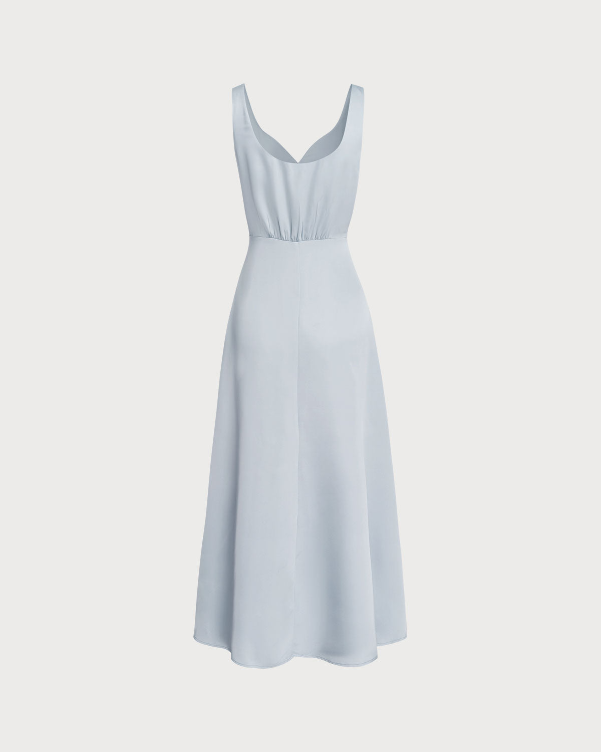 Vestido Maxi Sin Mangas A-Line Gris