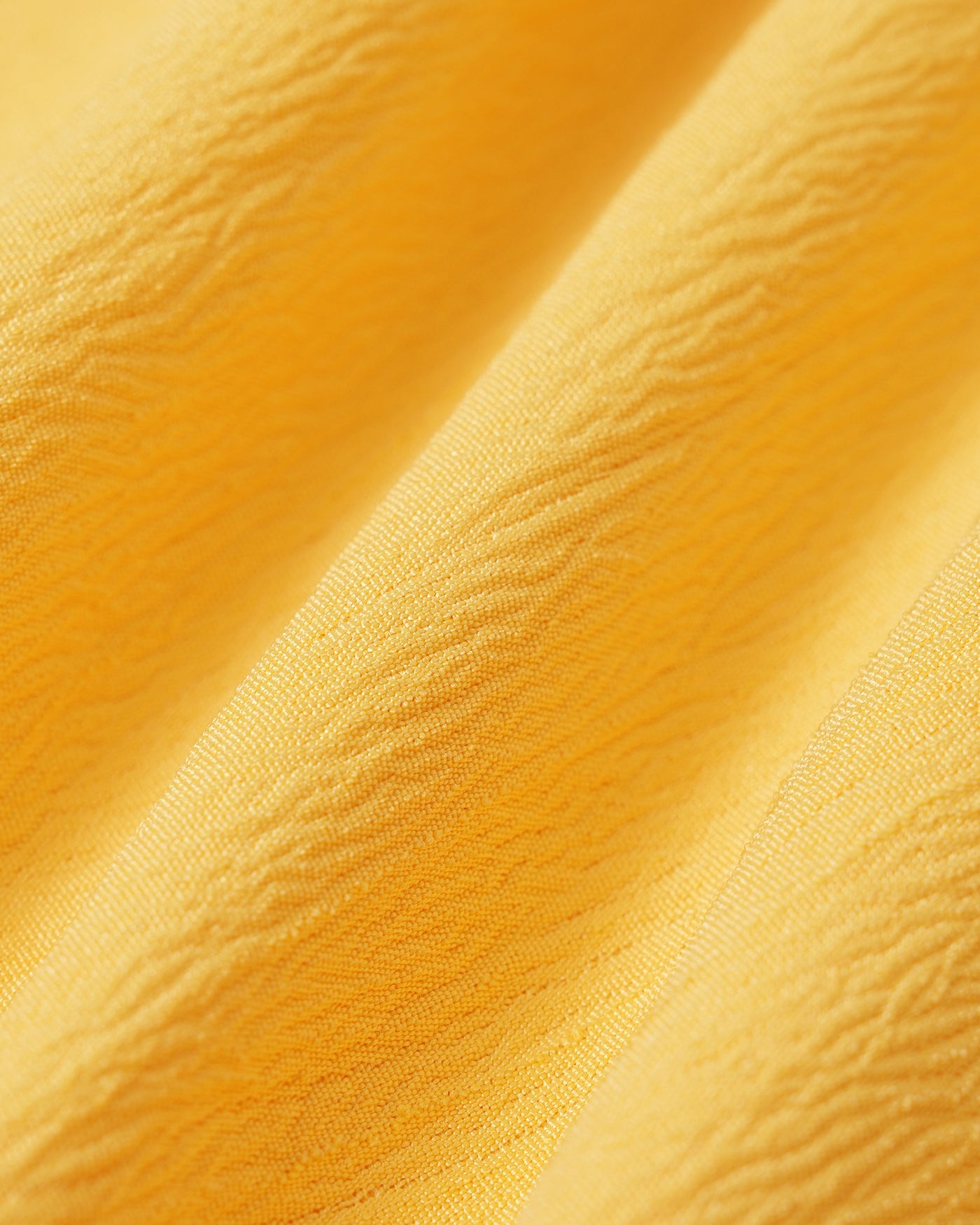 Vestido Midi A-Line Amarillo con Pliegues