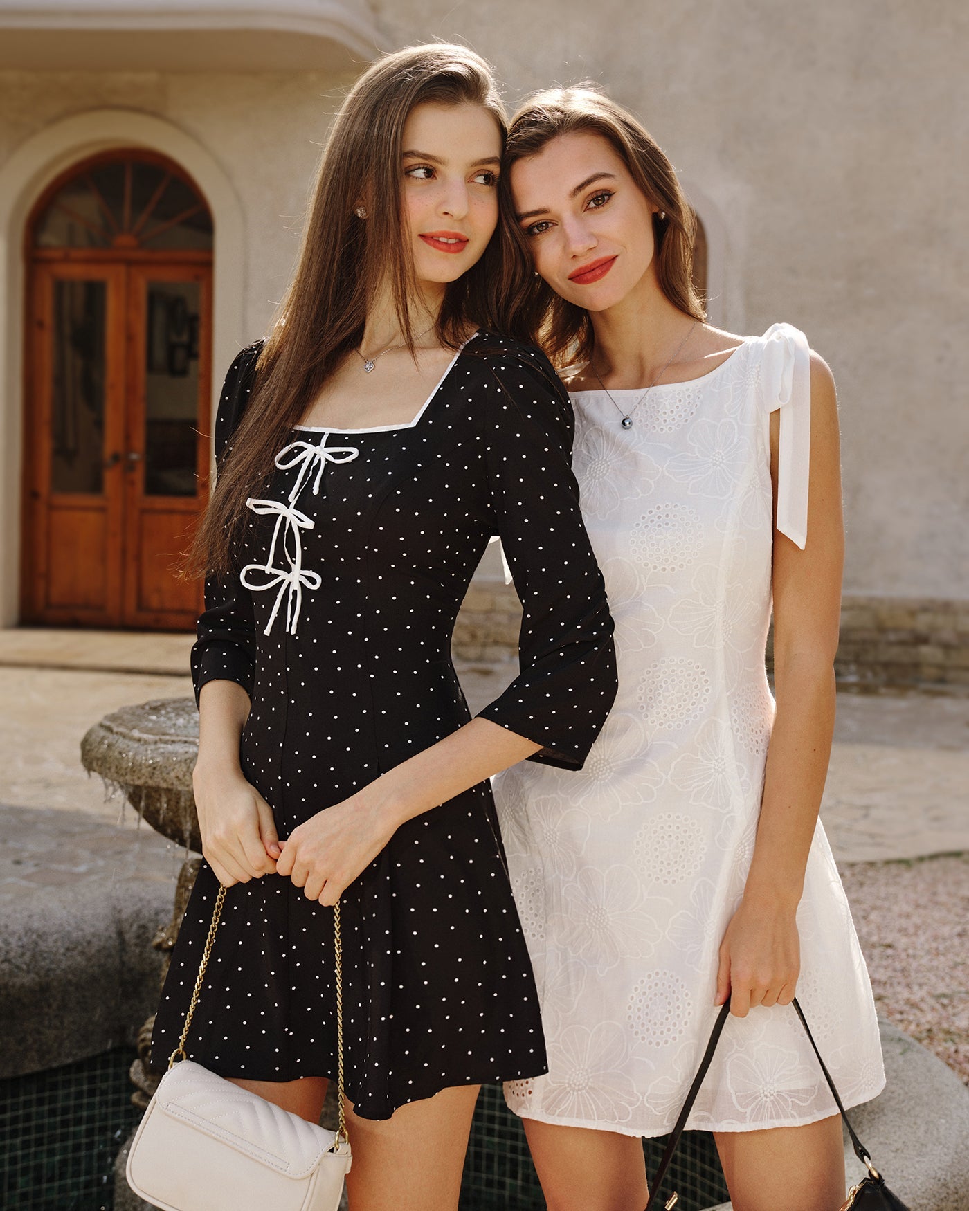 Vestido Mini Texturizado Floral Blanco
