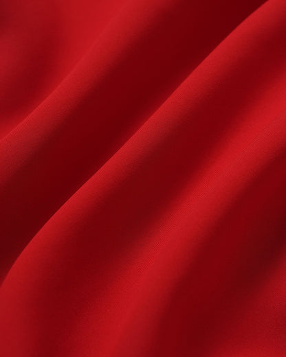 Vestido Mini Arrugado Rojo