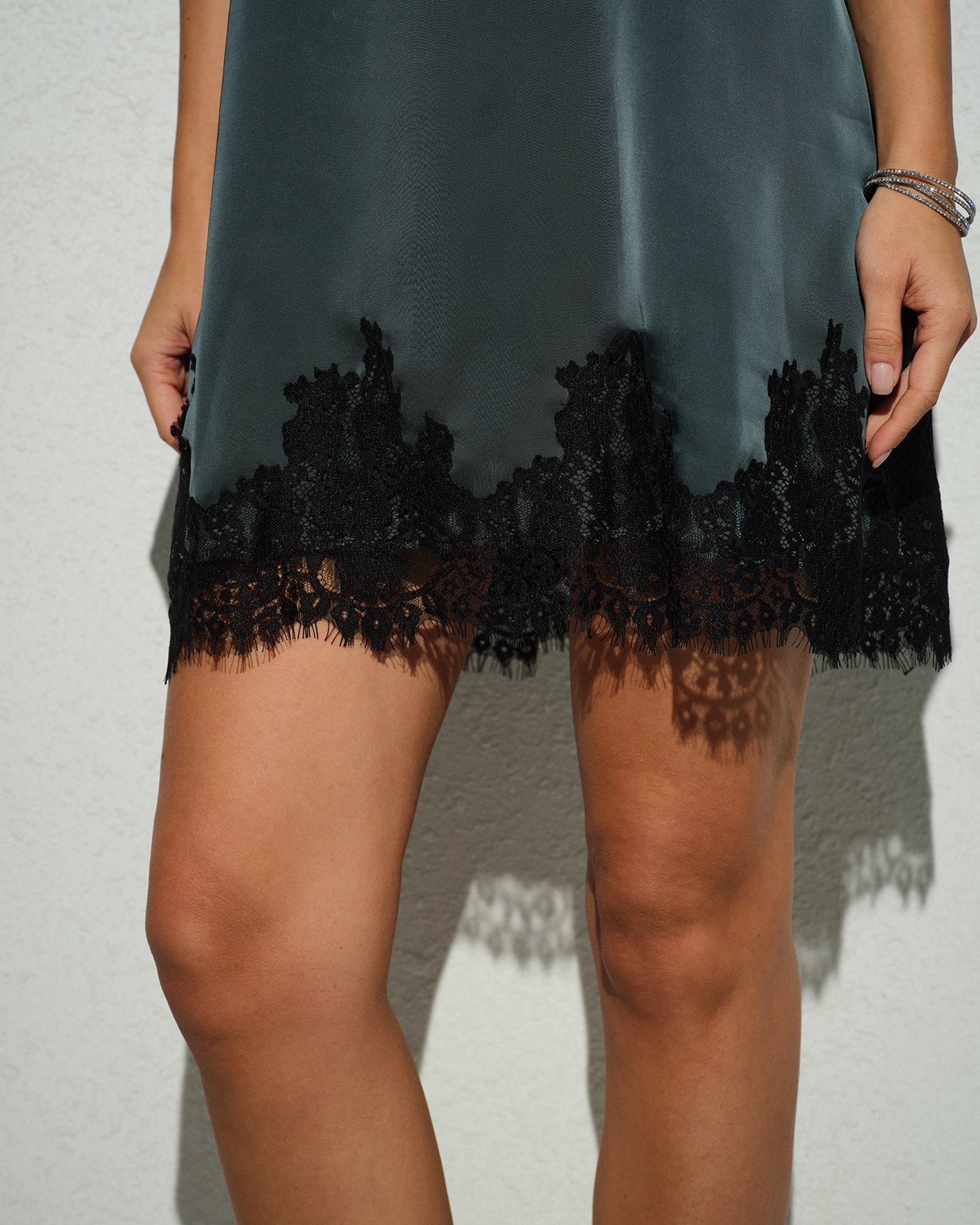Túnica Mini Vestido Sin Mangas Verde
