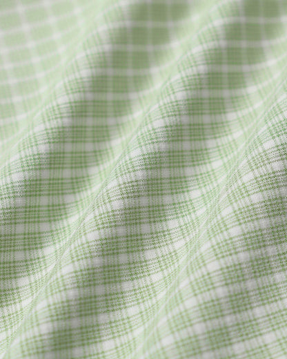 Vestido Mini de Tirantes con Cuello Cuadrado a Rayas Verdes