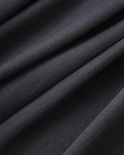 Pantalones Rectos Casuales de Cintura Natural Grises