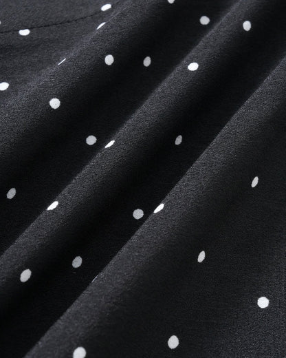 Falda Midi de Lunares Negros