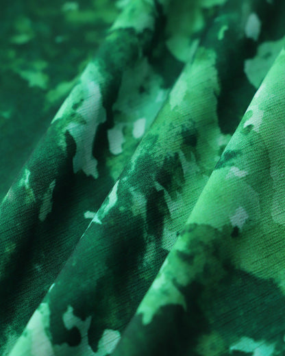 Falda de Sirena Floral Verde