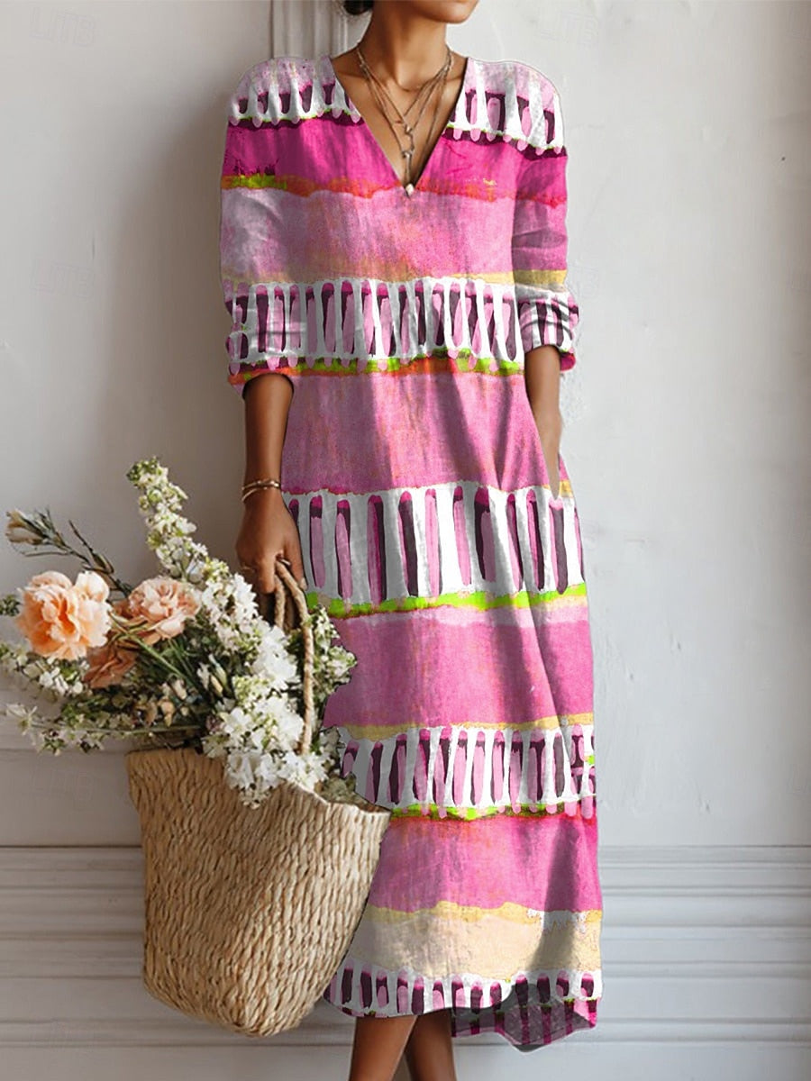 Faustine | Vestido Impreso Artístico