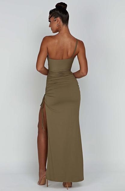 Długa sukienka Zuri - Khaki